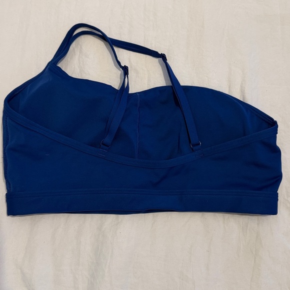 Slate Blue Triangle Logo Sports Bra - Picture 2 of 3